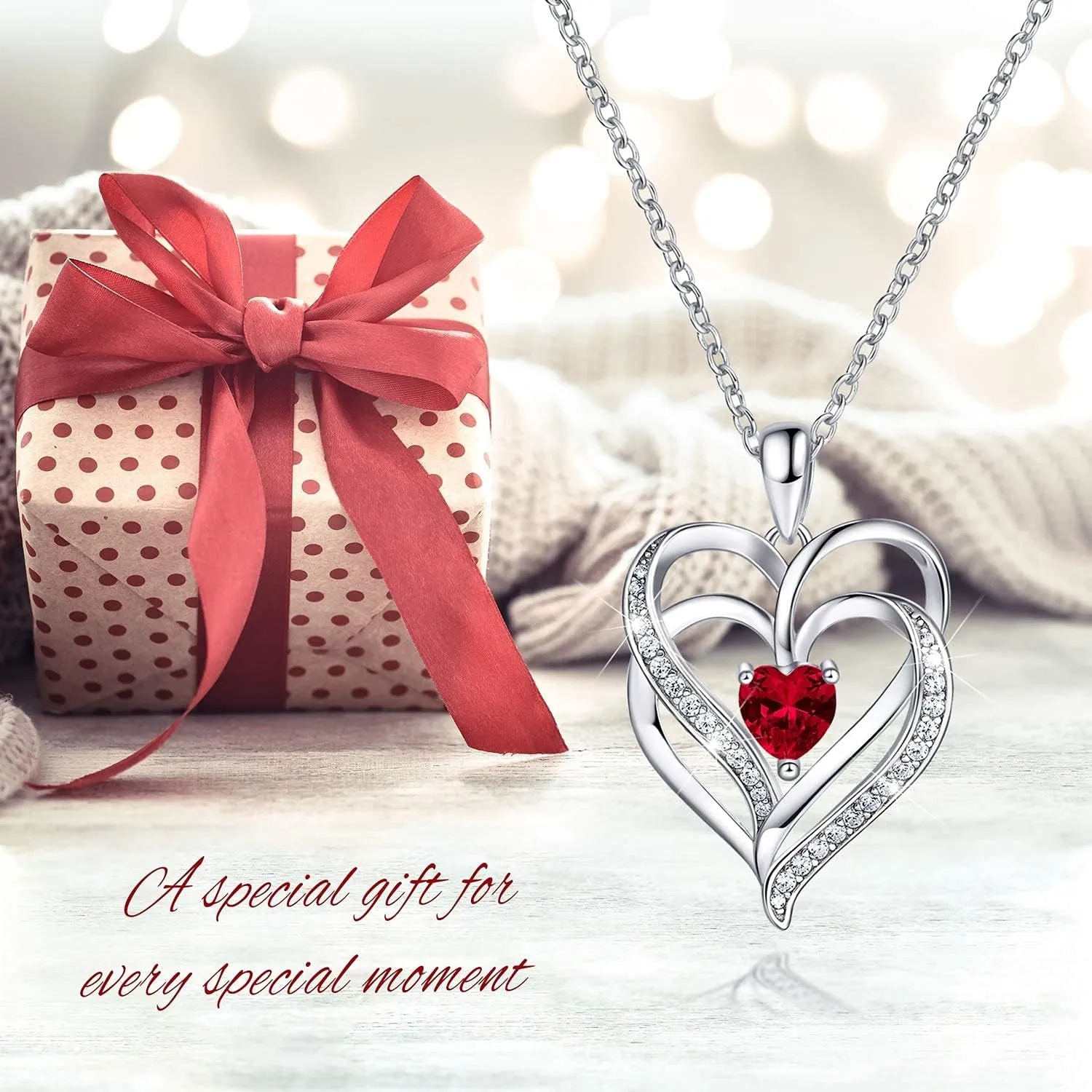 💖✨ Shine Bright with Our Elegant 925 Sterling Silver Birthstone Heart Necklaces! Perfect gift for graduations, anniversaries, and birthdays for all the amazing women in your life! 🎉🎁 #GiftIdeas #SilverJewelry #HeartNecklace
