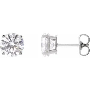 14K Gold 3ct Lab-Grown Diamond Stud Earrings Clarity VS, Color F-G