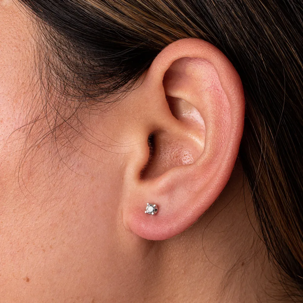18ct White Gold .25ct Diamond Studs