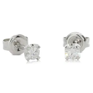 18ct White Gold .25ct Diamond Studs