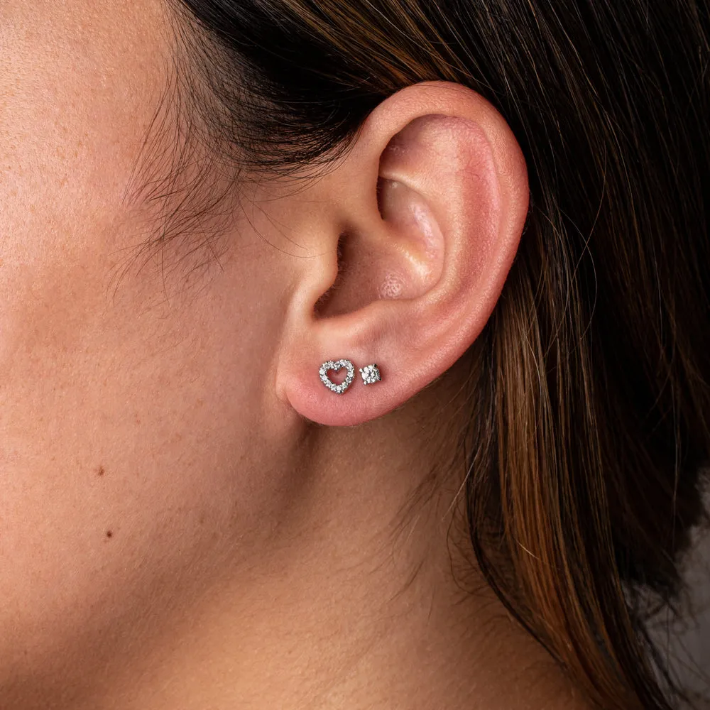 18ct White Gold .25ct Diamond Studs