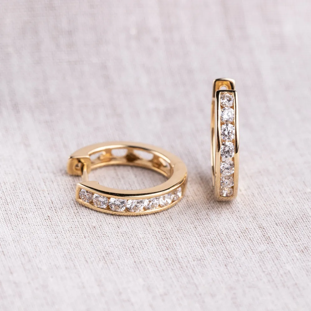18ct Yellow Gold .50ct Diamond Tigris Earrings