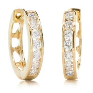 18ct Yellow Gold .50ct Diamond Tigris Earrings