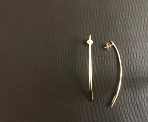 18k Long Clasp Earrings