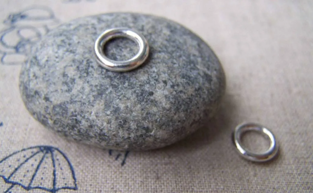 20 pcs of Antique Silver Smooth Round Circle Rings 11mm A1067
