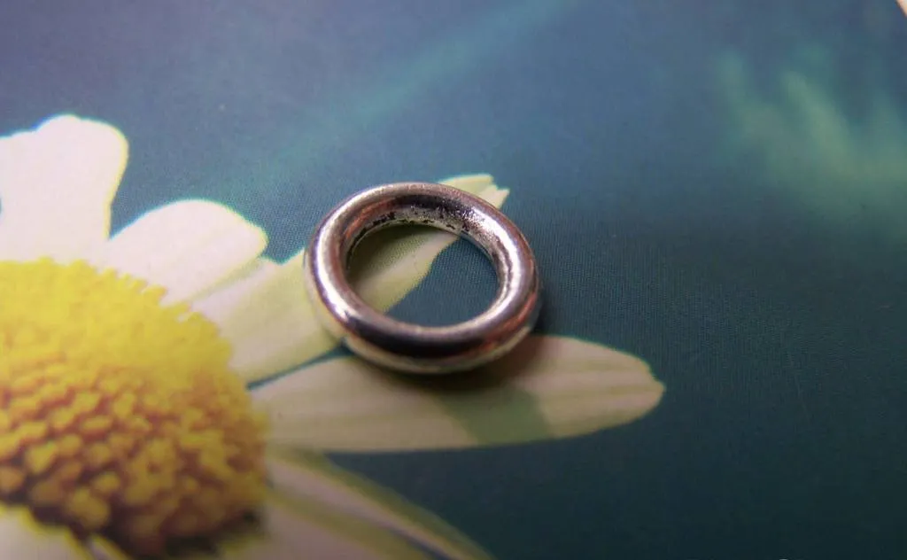 20 pcs of Antique Silver Smooth Round Circle Rings 11mm A1067