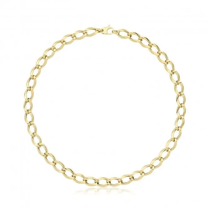 9ct Yellow Gold Hollow Necklace NK456
