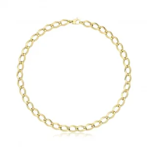 9ct Yellow Gold Hollow Necklace NK456