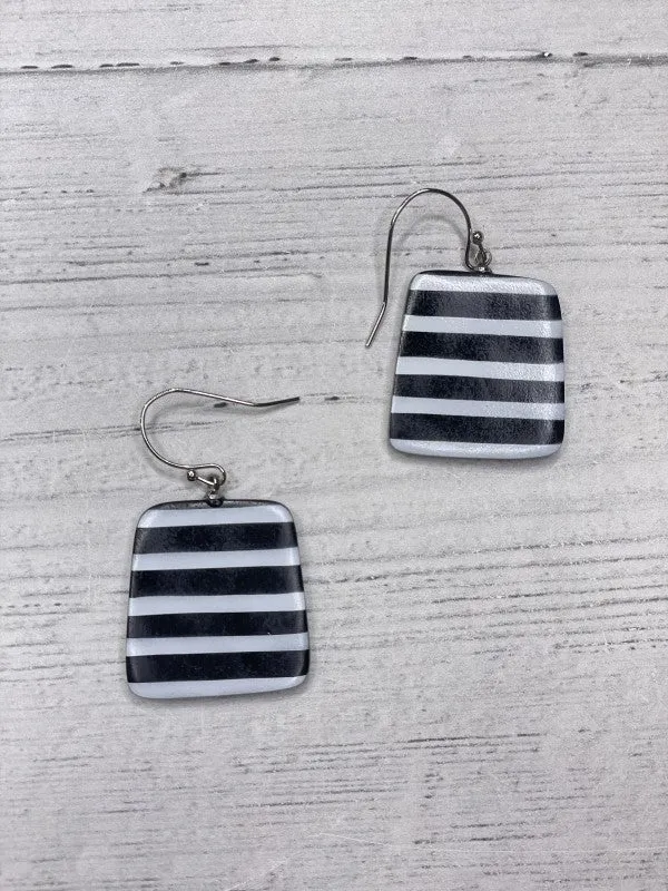 Alisha D Resin Stripes Earrings