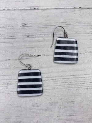 Alisha D Resin Stripes Earrings