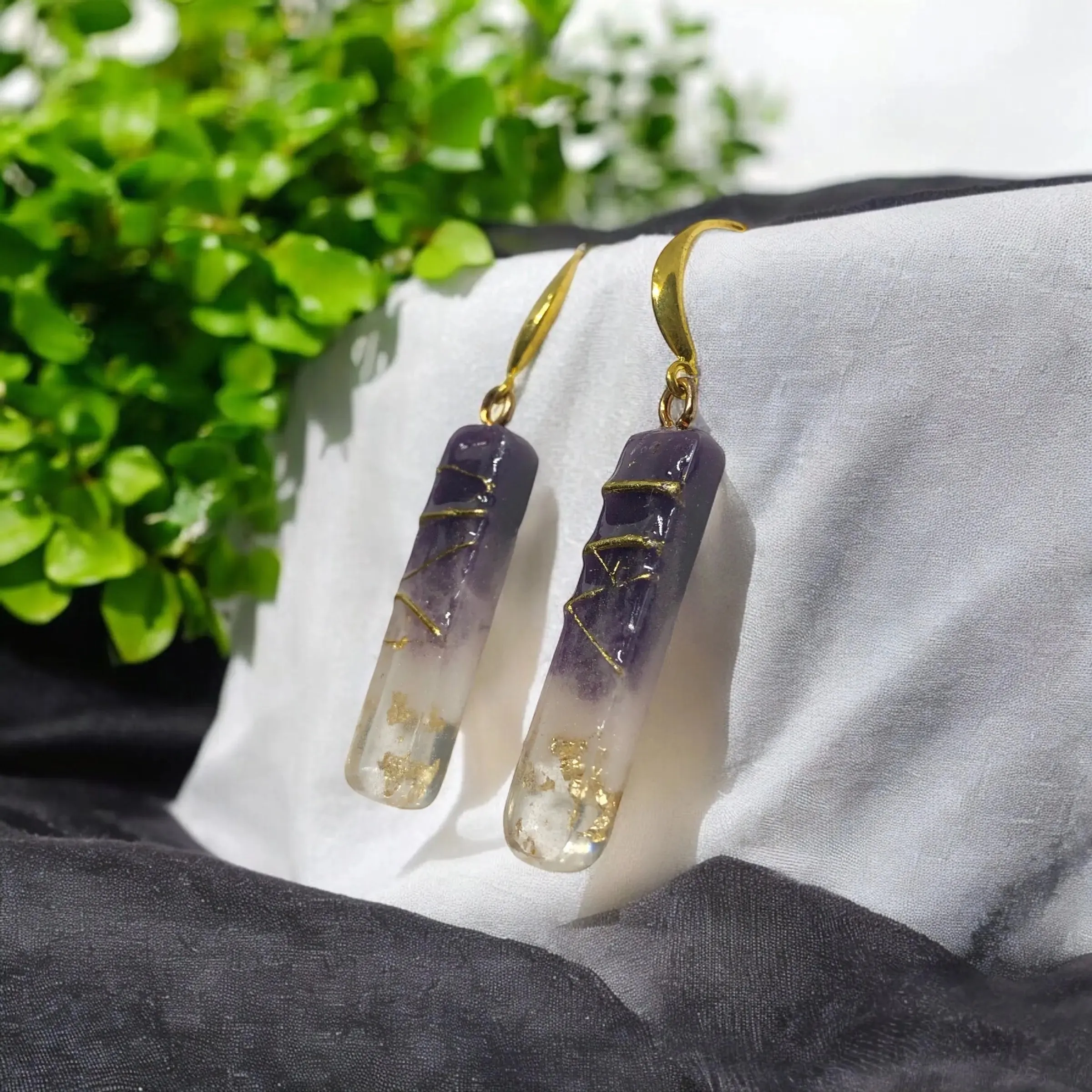 Amethyst Ice Earrings
