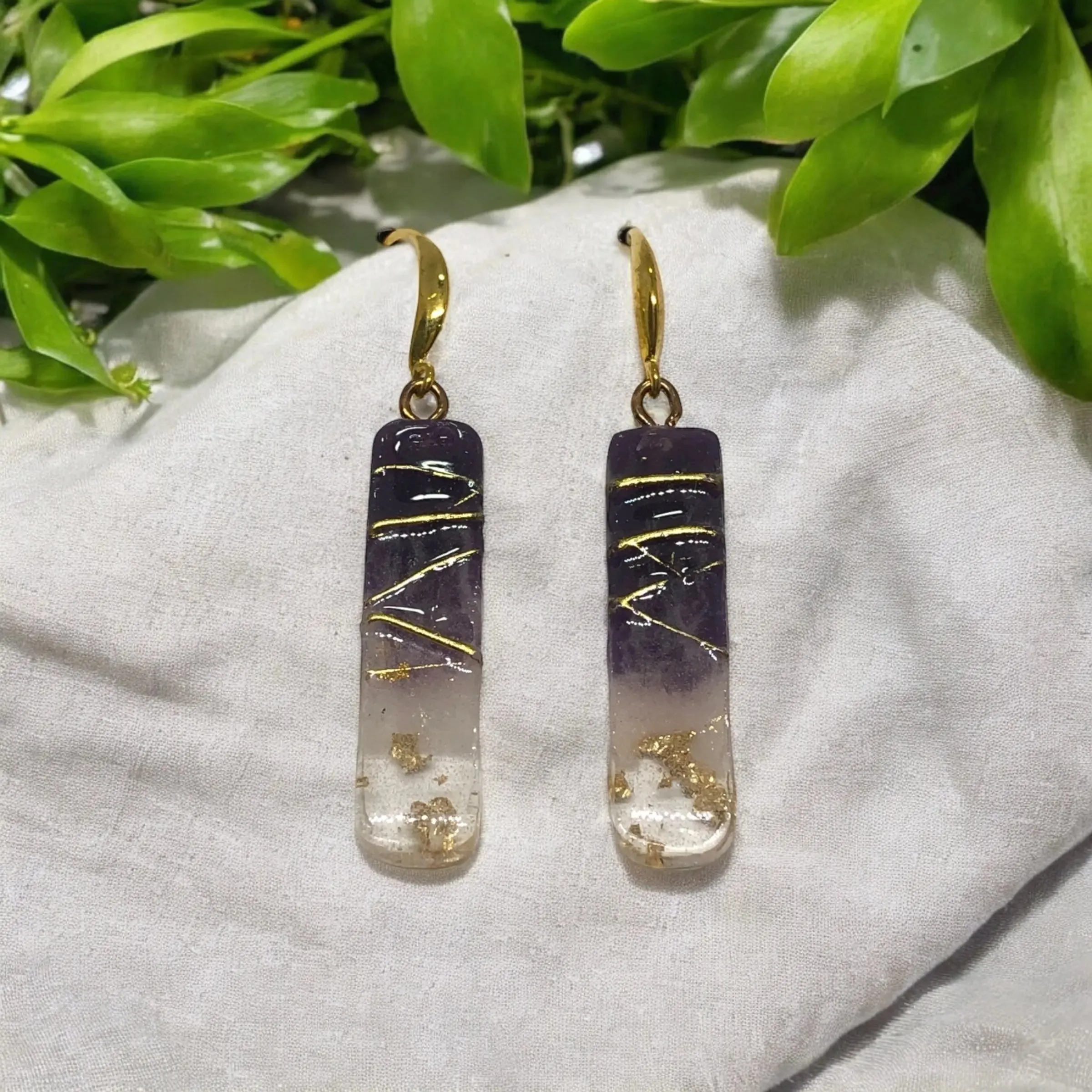 Amethyst Ice Earrings