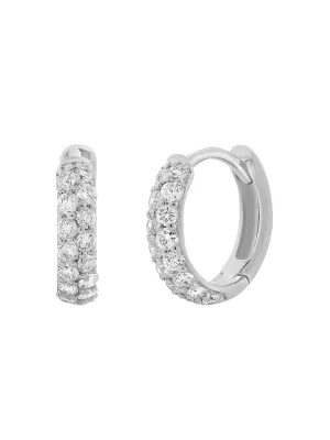 Aubrey Diamond Huggie Earrings 14K