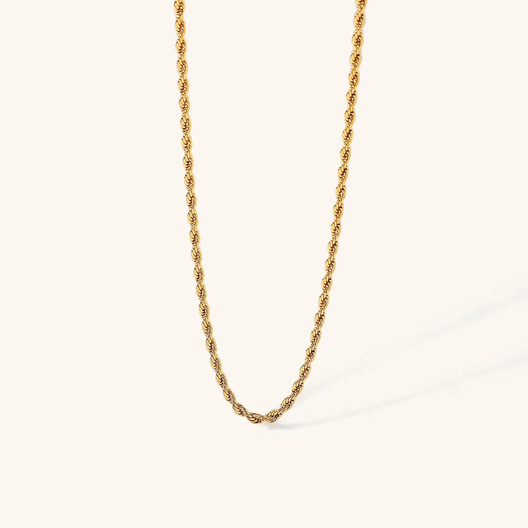 Aurelia Rope Gold Necklace