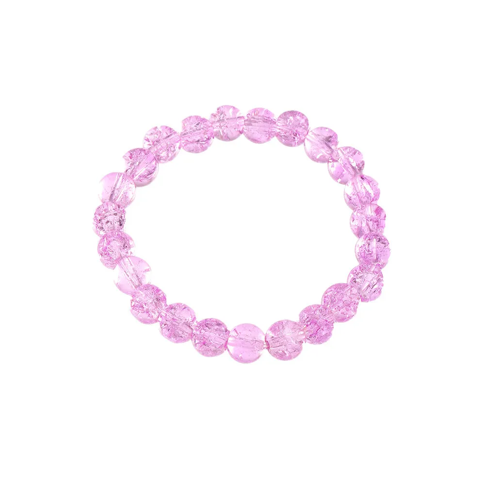 Bohemian Holiday Style Transparent Resin Beaded Bracelet
