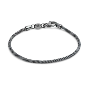 Cable Bracelet, Rhodium