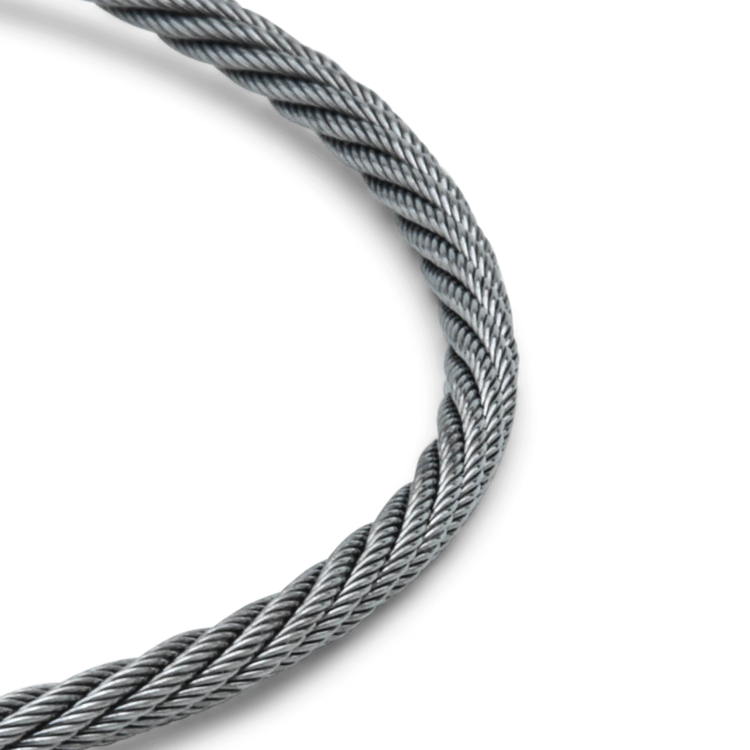 Cable Bracelet, Rhodium