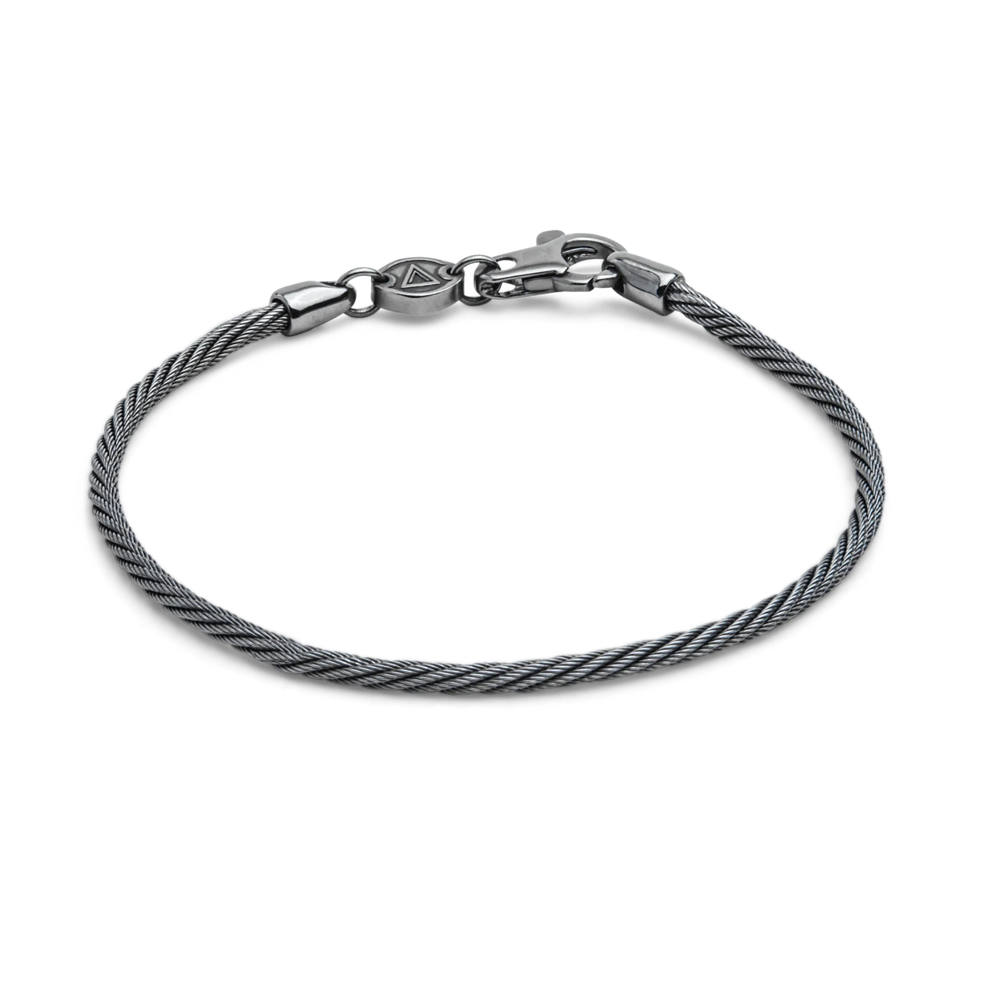 Cable Bracelet, Rhodium