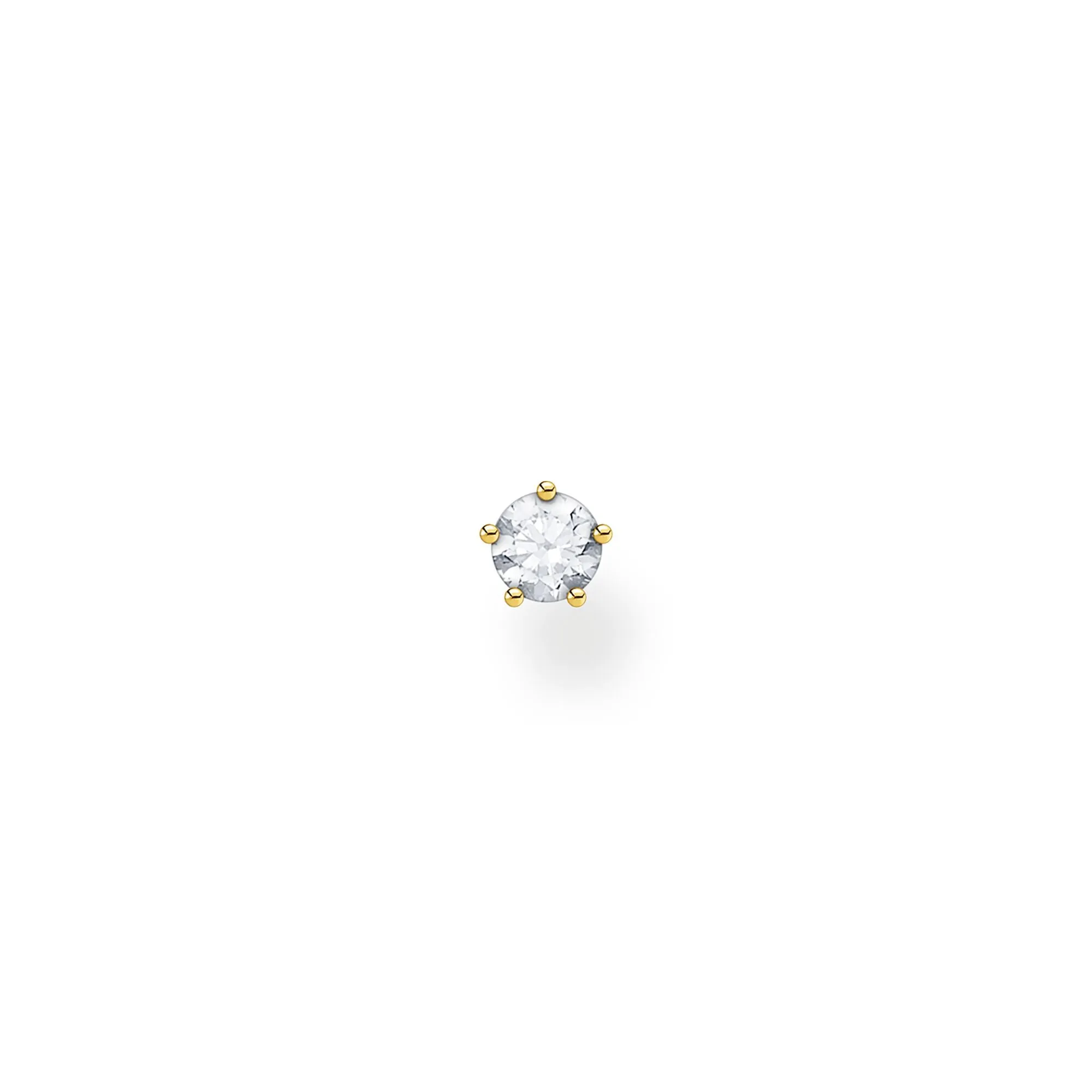 CHARMING COLLECTION SMALL CZ STUD EARRING SINGLE