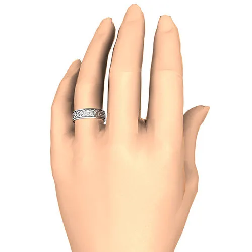 Classic Celtic Knot Design Wedding Ring in 925 Silver