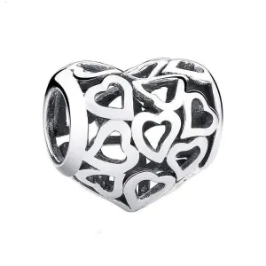 Classic Skeleton Heart Charm