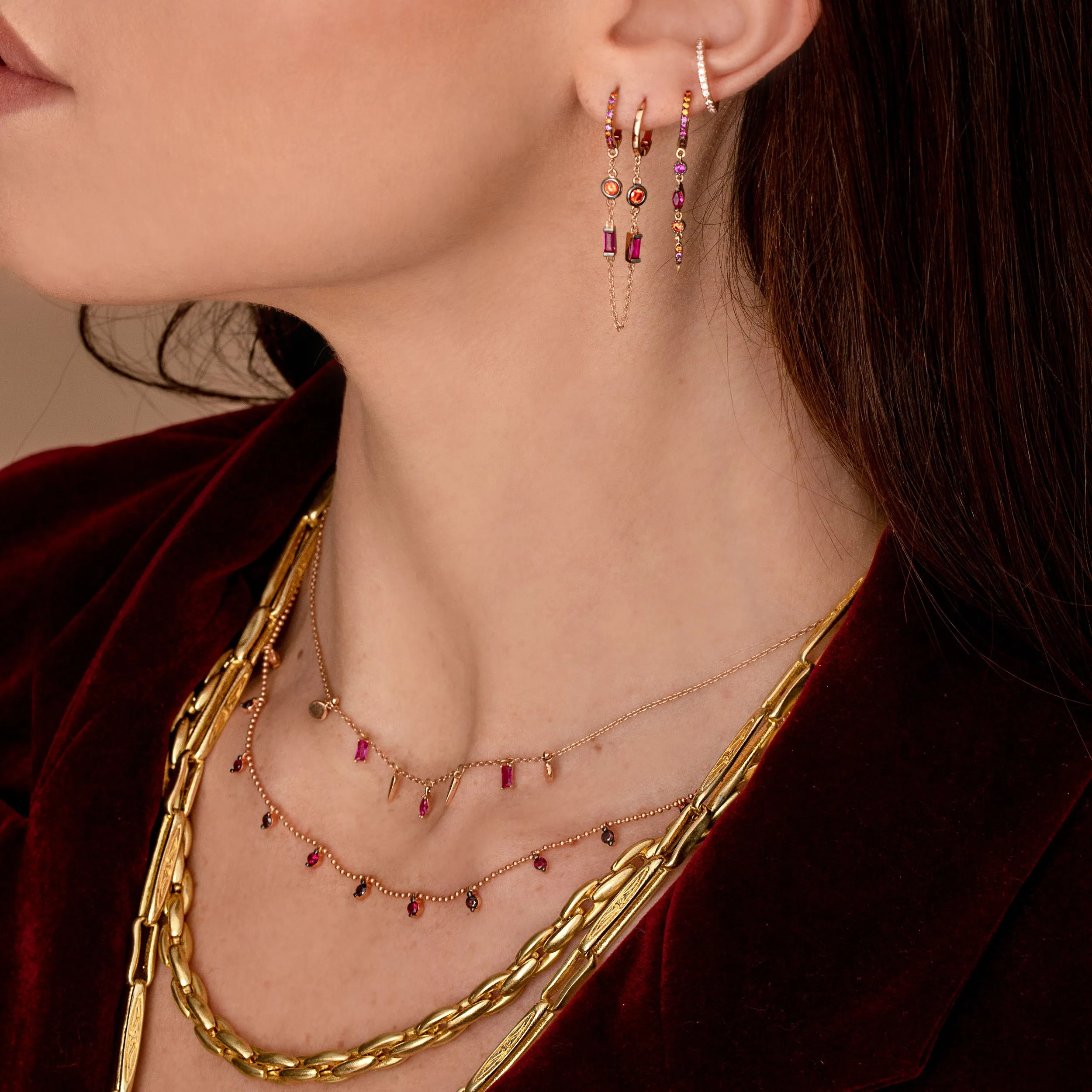 Classic Stone Dot Necklace