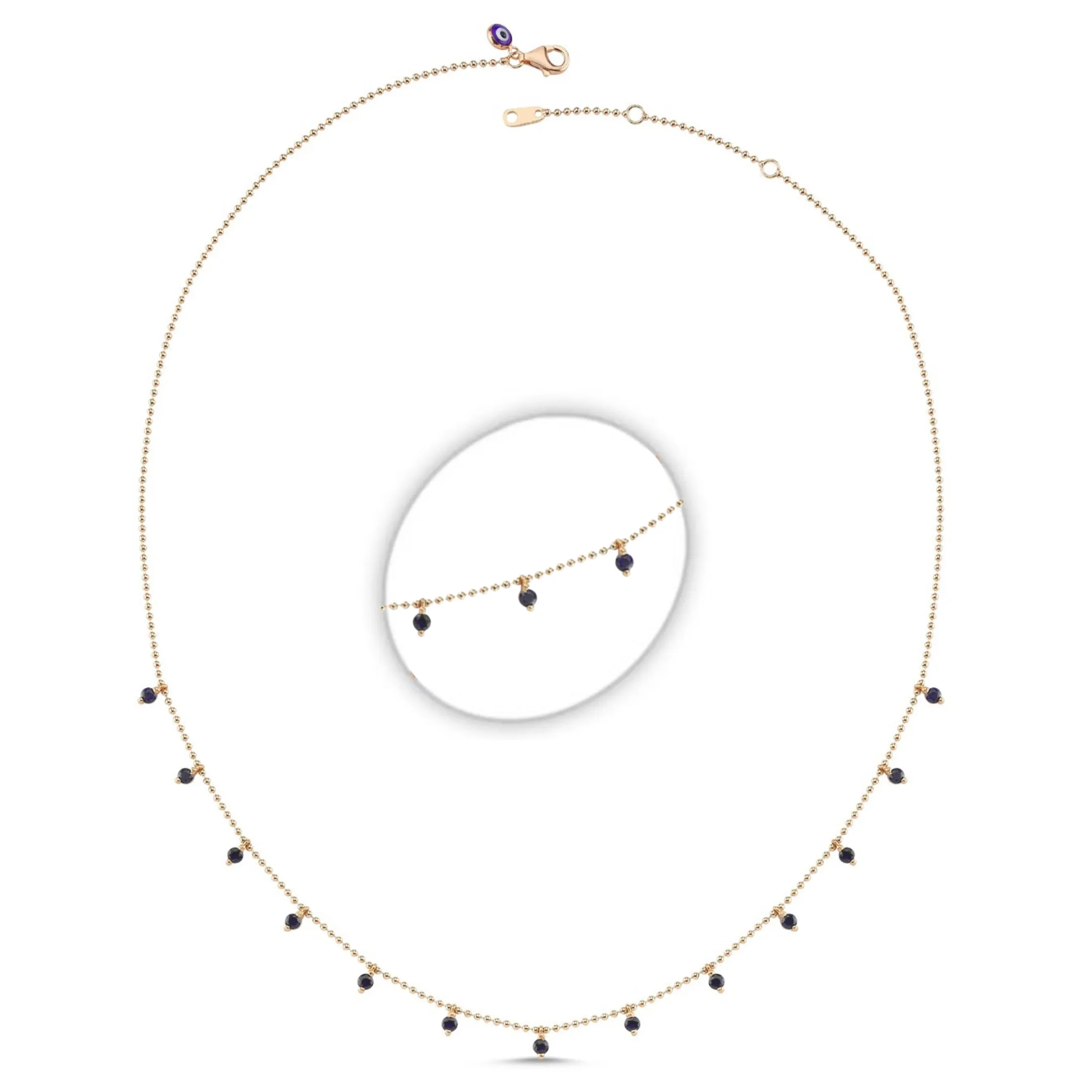 Classic Stone Dot Necklace