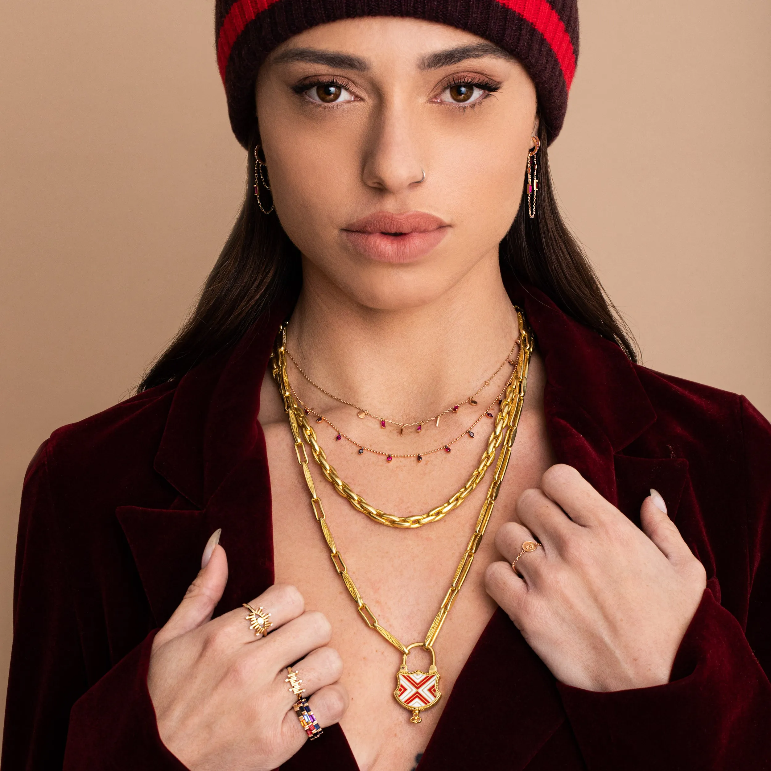 Classic Stone Dot Necklace