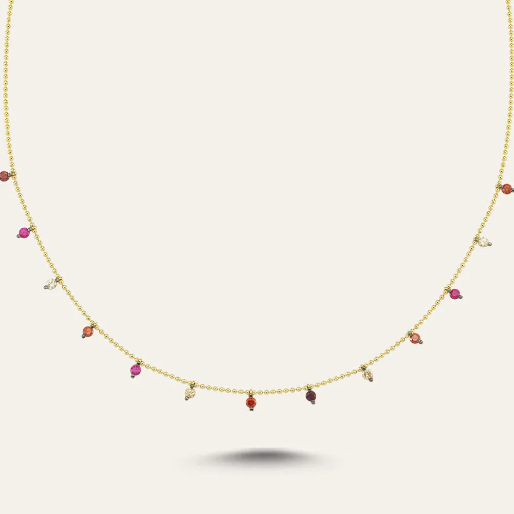 Classic Stone Dot Necklace