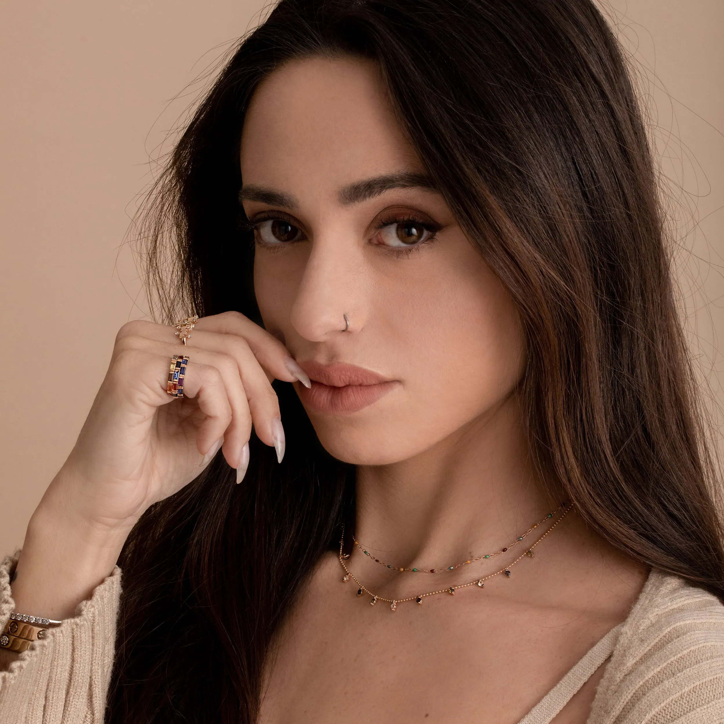 Classic Stone Dot Necklace