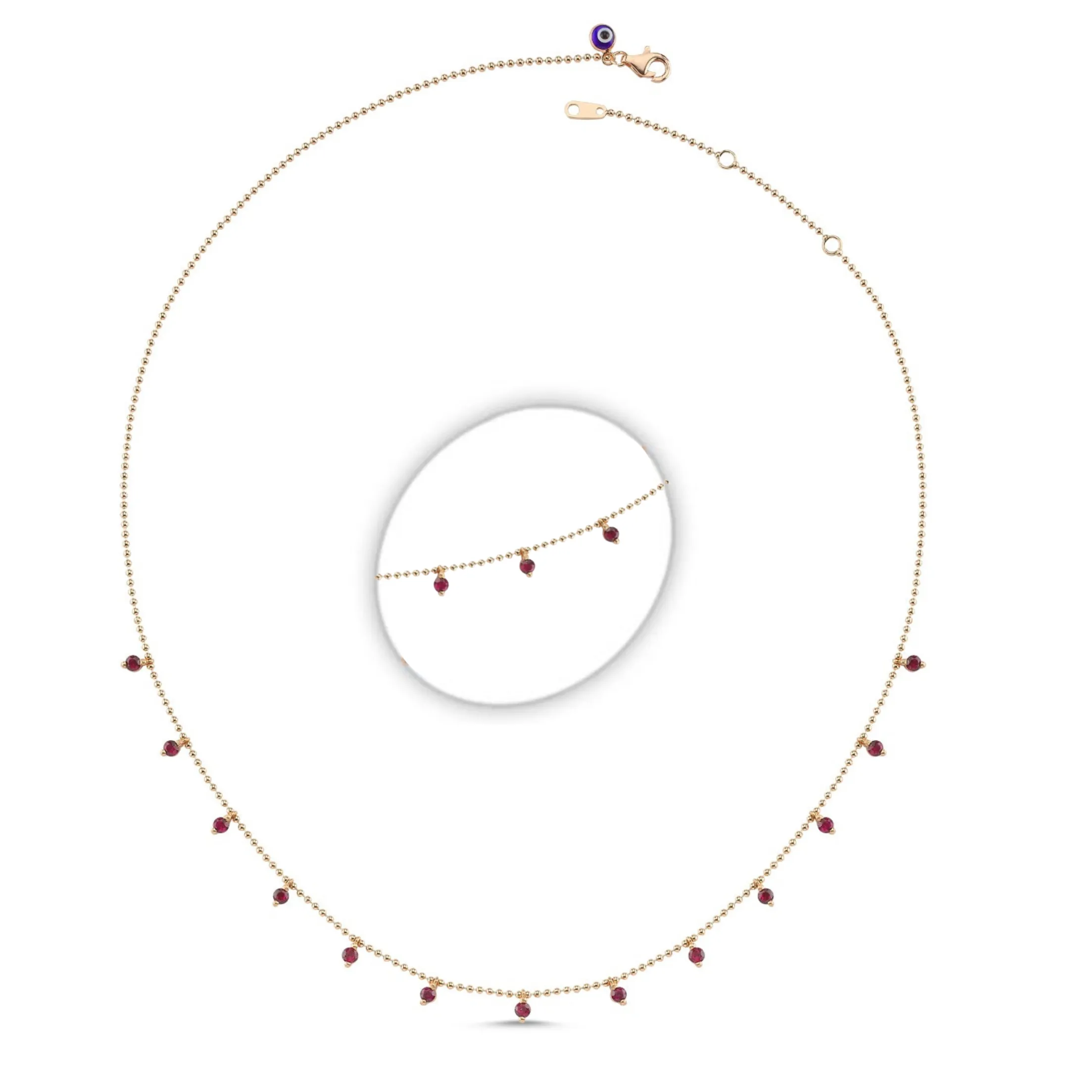 Classic Stone Dot Necklace