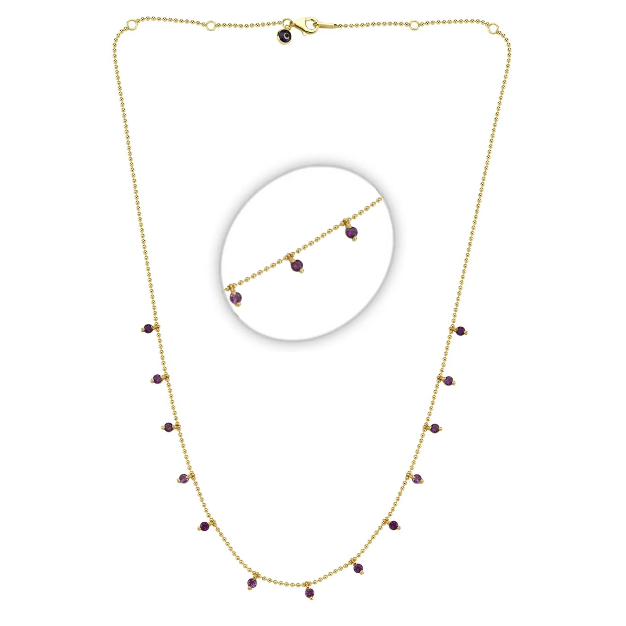 Classic Stone Dot Necklace