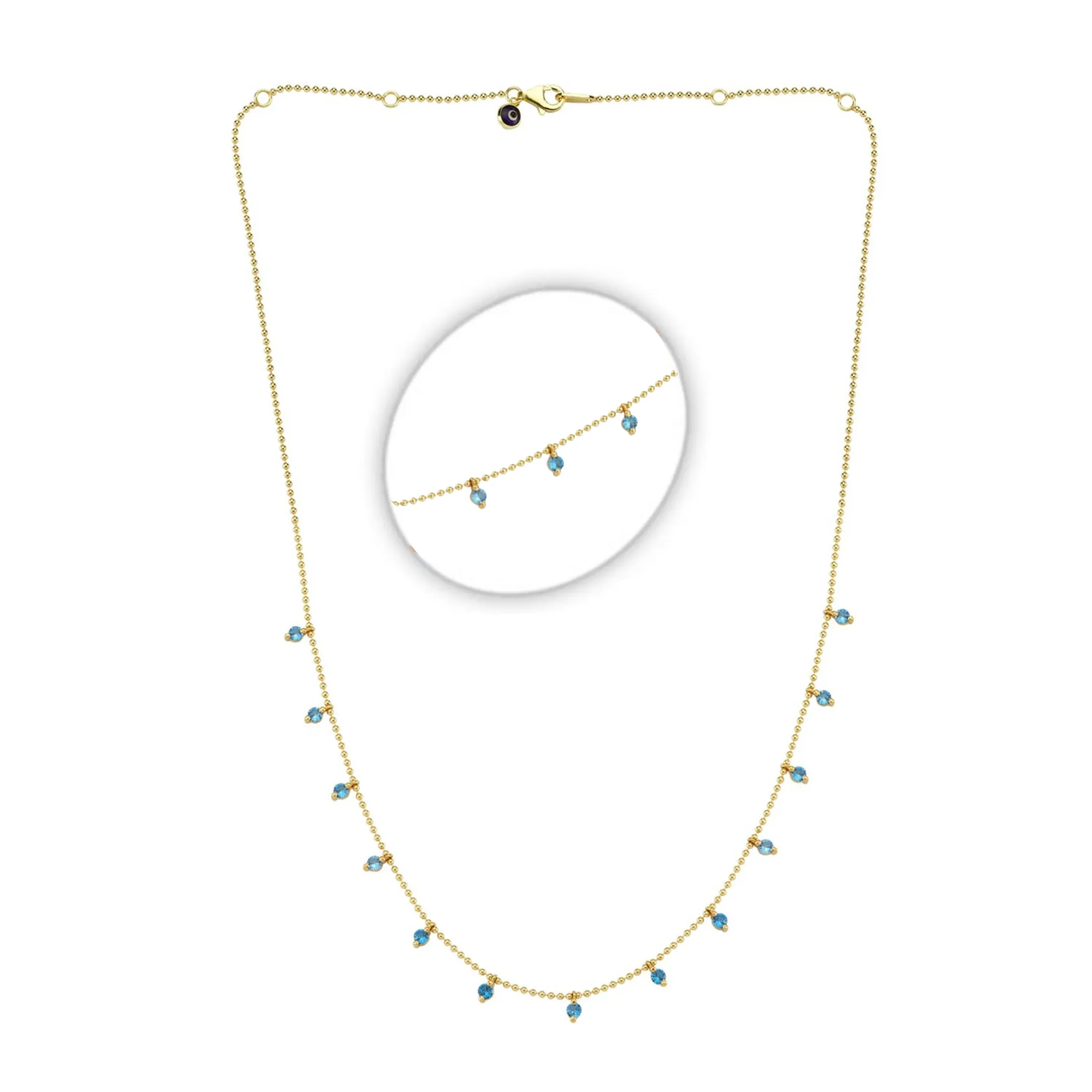 Classic Stone Dot Necklace