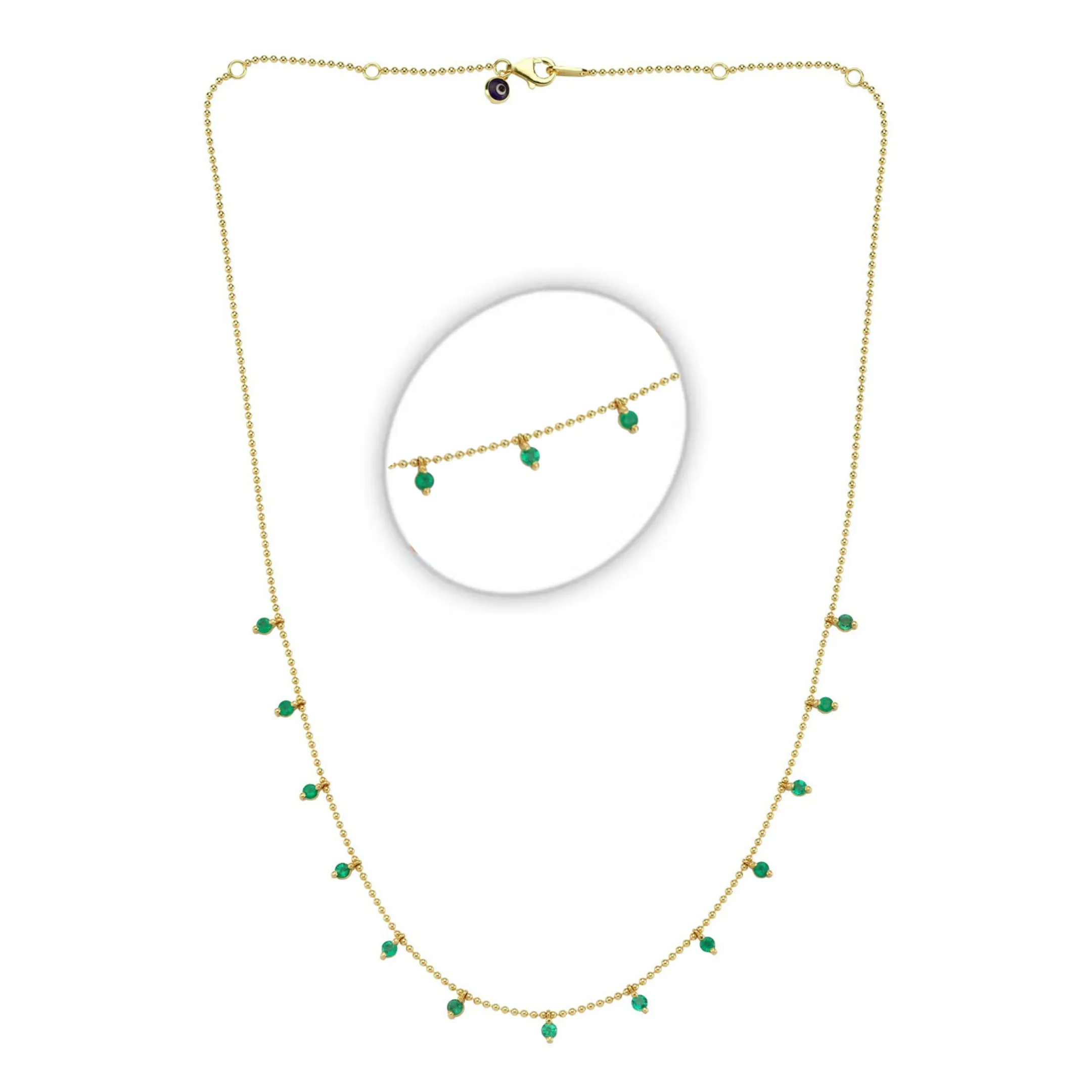 Classic Stone Dot Necklace