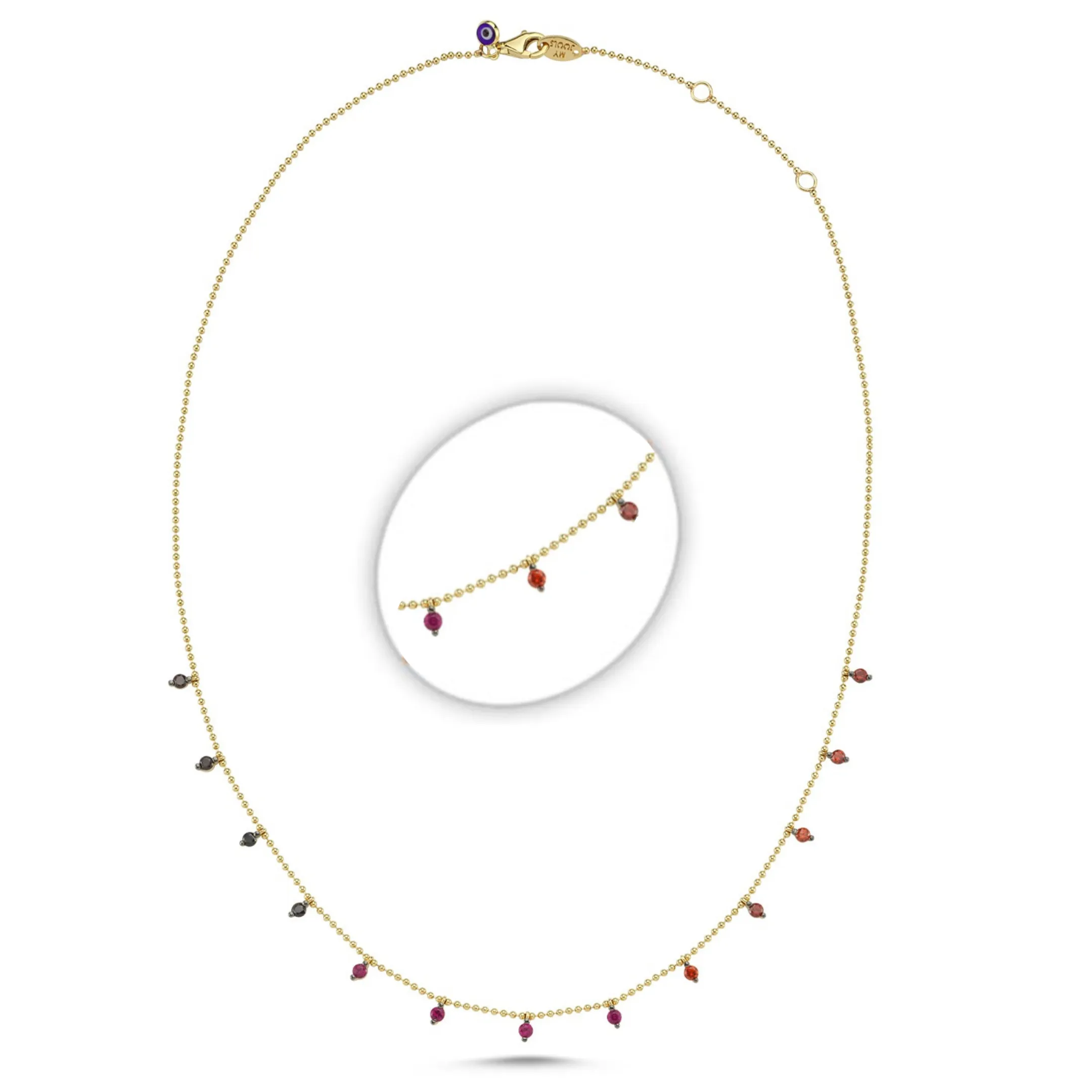 Classic Stone Dot Necklace