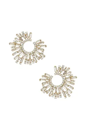 Crystal Star Earrings - Clear