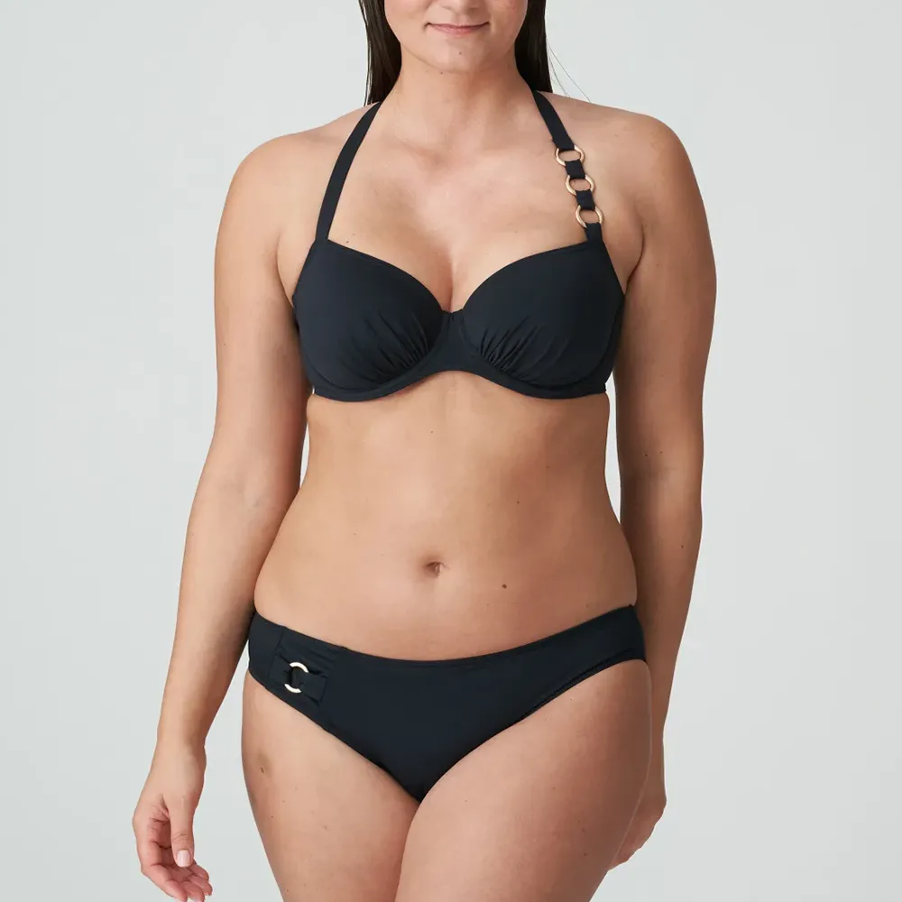 Damietta Full Cup Bikini Top in Black