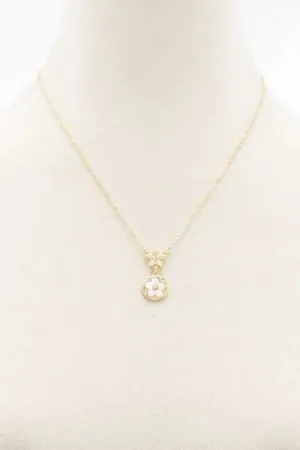 Double Flower Necklce