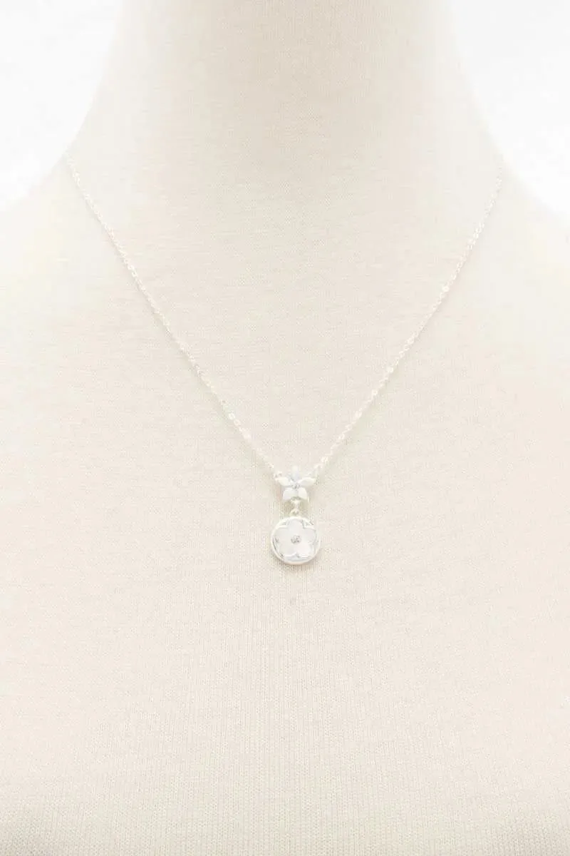 Double Flower Necklce