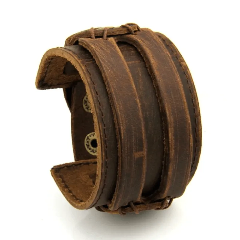Double Strap Leather Bracelets