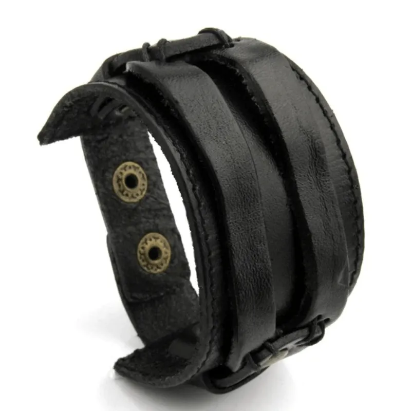 Double Strap Leather Bracelets