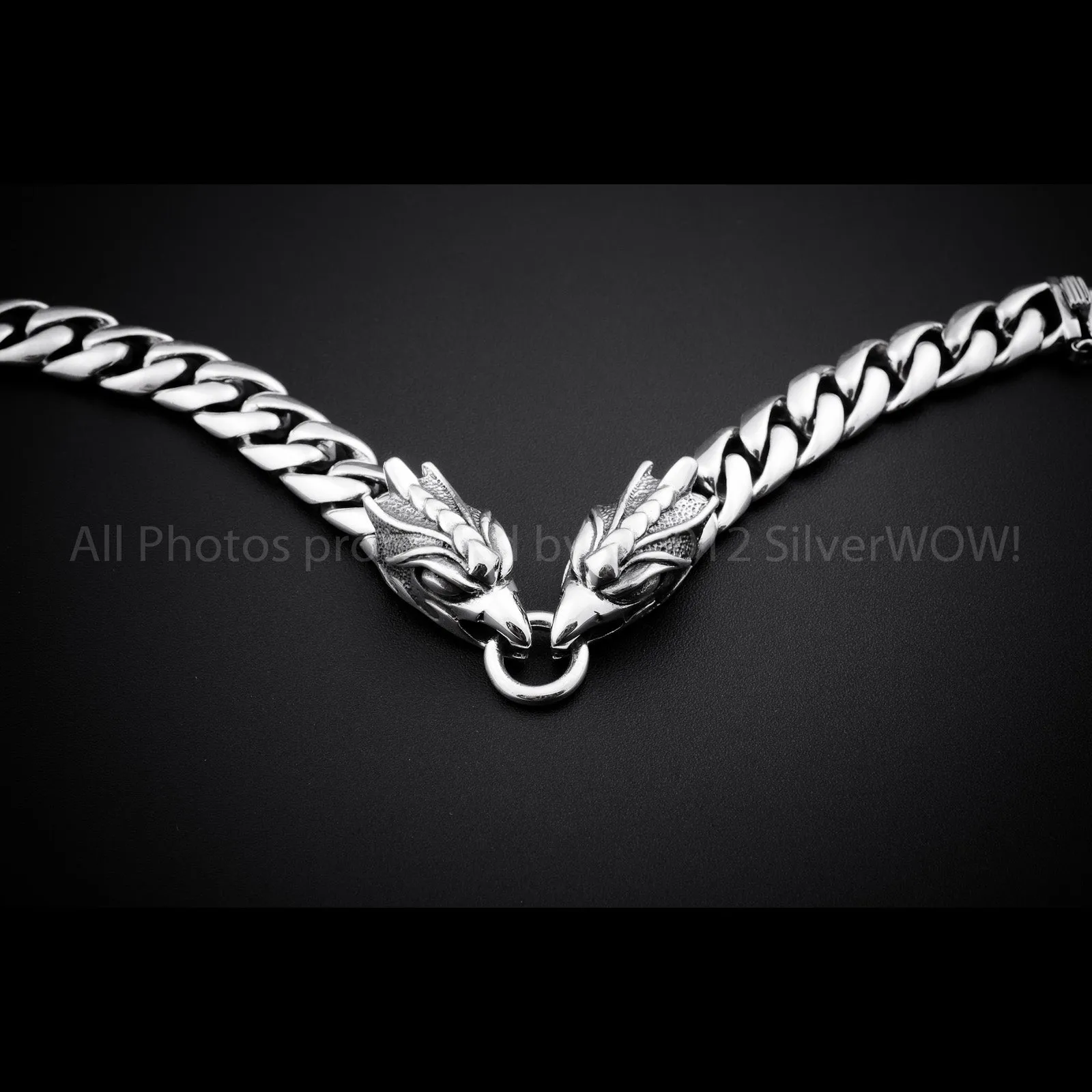 Eagle Head Bracelet - 925 Solid Sterling Silver