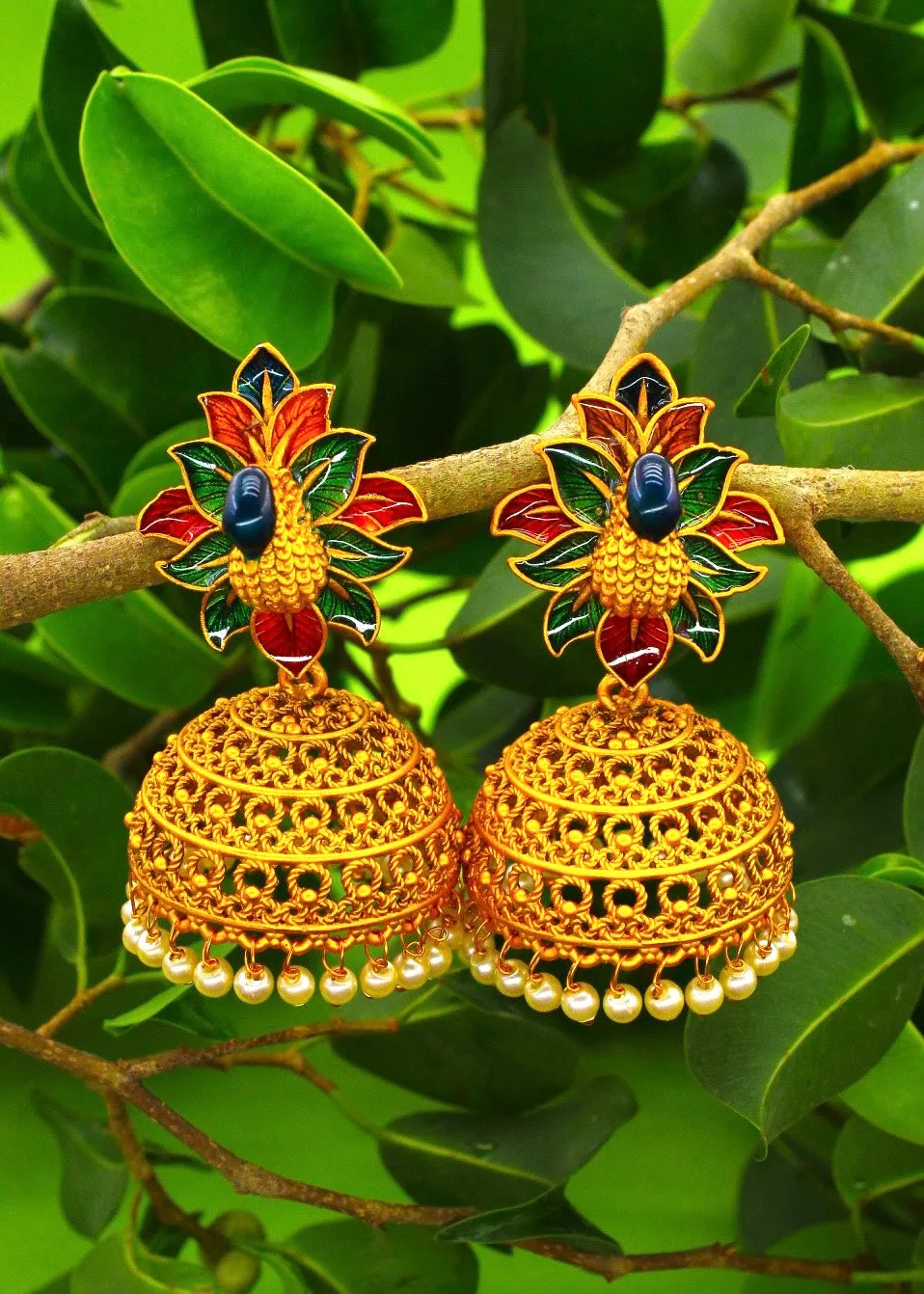ELEGANCE PEACOCK JHUMKI