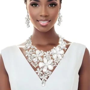 Ethereal Floral Necklace Set - Timeless Elegance for Your Wardrobe
