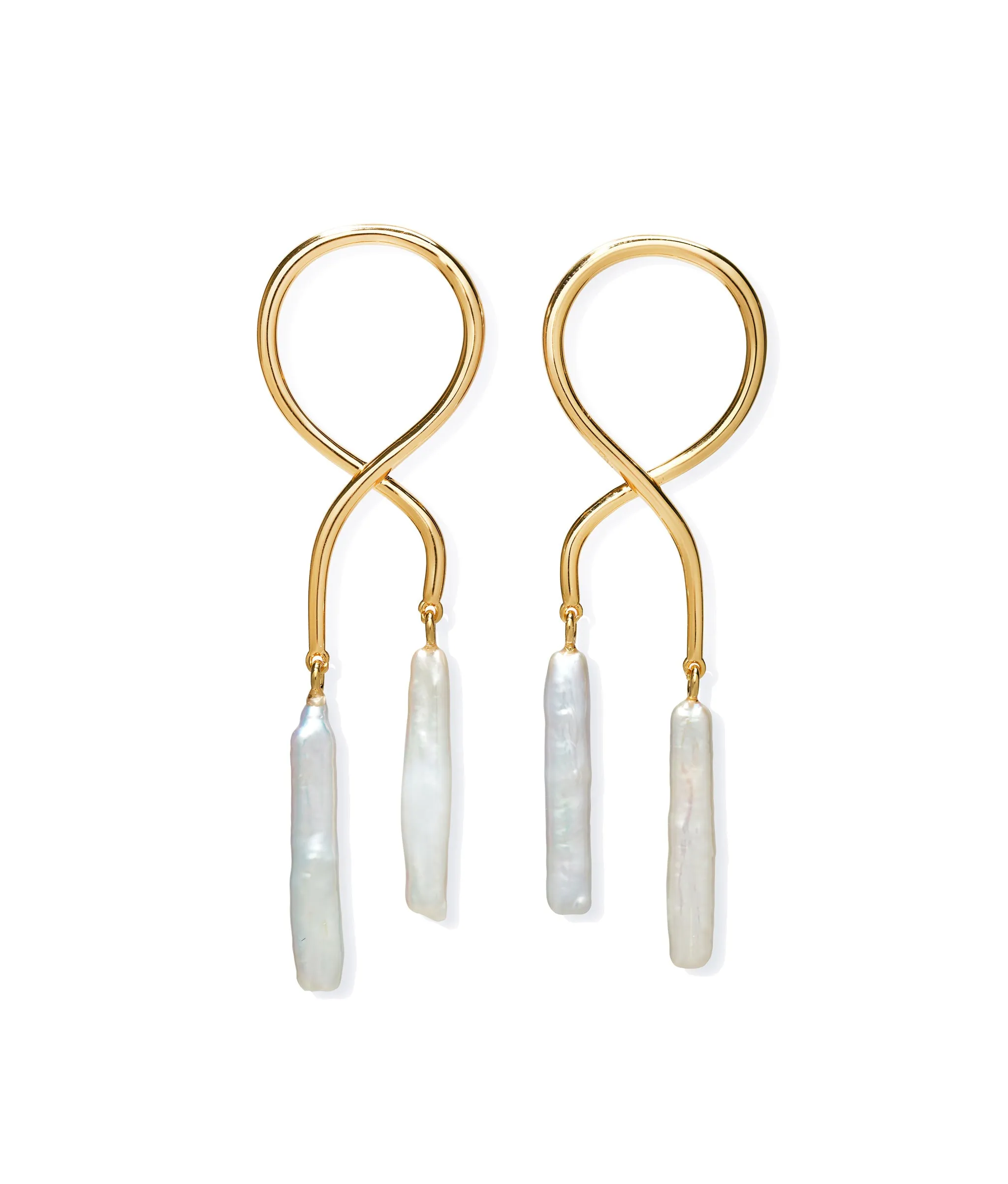 Etienne Earrings in Stick Pearl