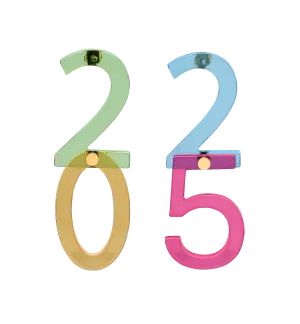 Funky New Year Stud Earrings