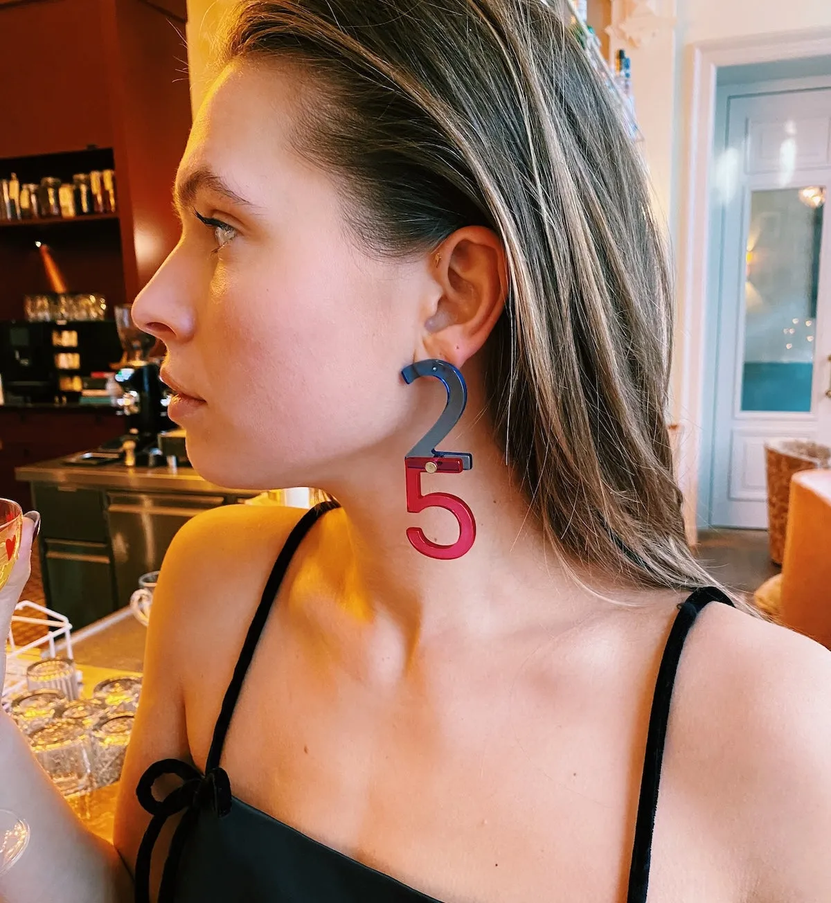 Funky New Year Stud Earrings