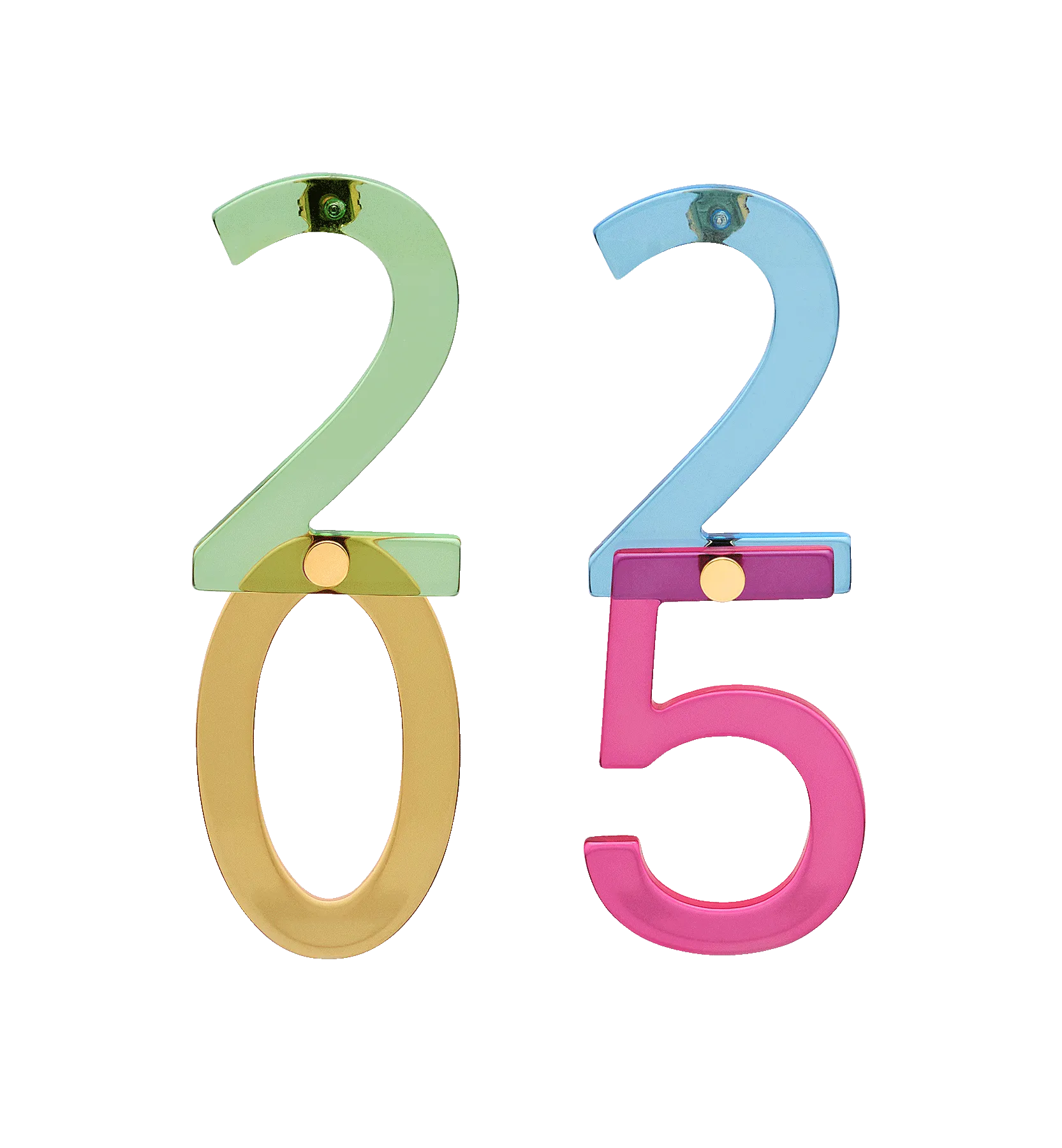 Funky New Year Stud Earrings
