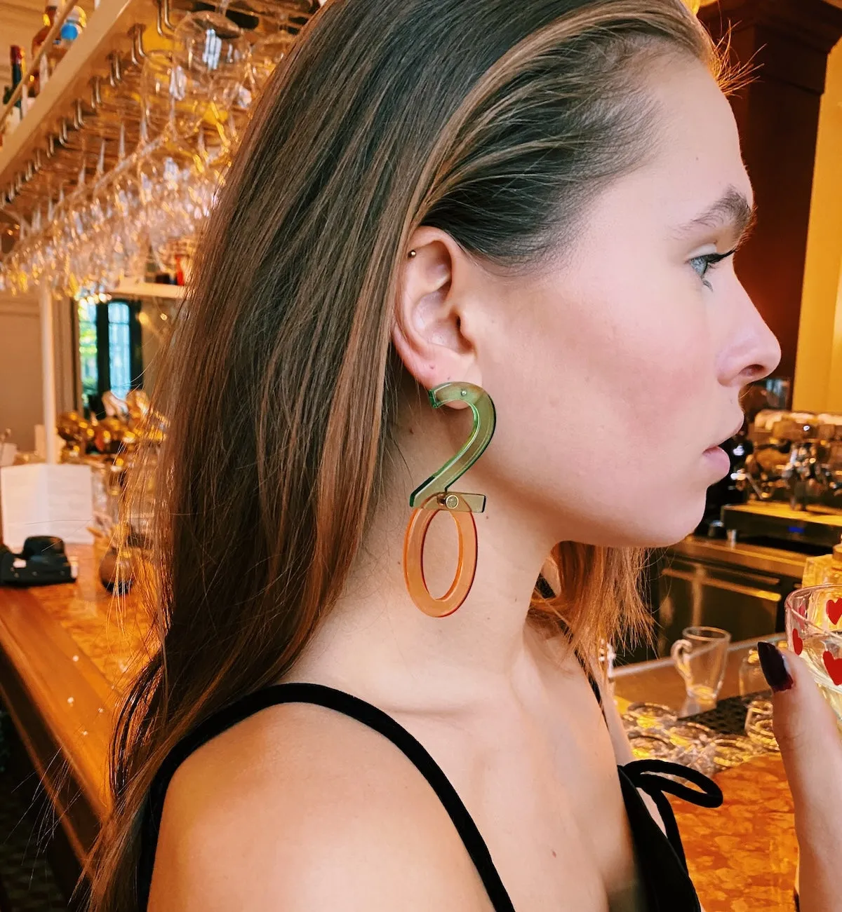 Funky New Year Stud Earrings