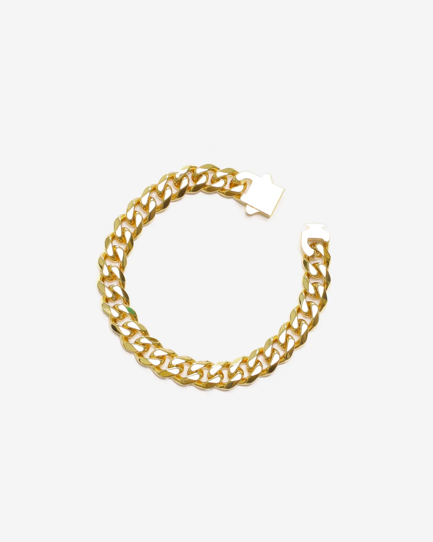 GD Cuban Bracelet 9mm x 7Inch 22k Gold Plated